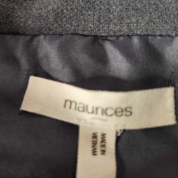 Maurice's Light Blue One Button Women's Blazer Size Large - Picture 4 of 7